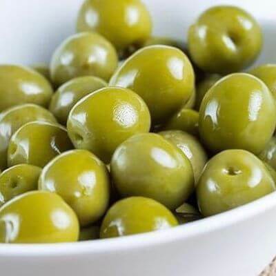 Green Manzanillo olives